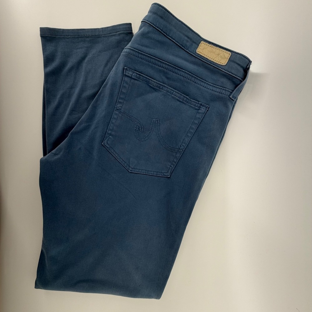 AG Adriano Goldschmied Prima Ankle Cigarette Ankle Pants Blue Women's Size 28